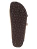 Birkenstock Leder-Pantoletten "Florida" in Beige - Weite S