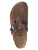 Birkenstock Leder-Clogs "Boston" in Braun