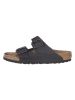 Birkenstock Leren slippers "Arizona" zwart