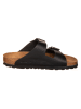 Birkenstock Leder-Pantoletten "Arizona" in Schwarz
