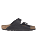Birkenstock Skórzane klapki "Arizona" w kolorze czarnym