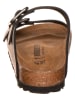 Birkenstock Leder-Pantoletten "Arizona" in Schwarz