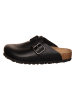 Birkenstock Skórzane chodaki "Boston" w kolorze czarnym