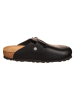 Birkenstock Leder-Clogs "Boston" in Schwarz