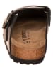 Birkenstock Leder-Clogs "Boston" in Schwarz