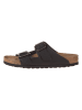 Birkenstock Leren slippers zwart
