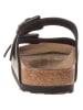 Birkenstock Leren slippers zwart