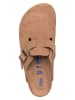 Birkenstock Leder-Clogs "Boston" in Hellbraun