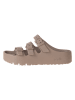 Birkenstock Pantoletten "Florida III Flex Platform" in Taupe - Weite S