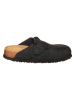 Birkenstock Leder-Clogs "Boston" in Schwarz