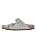 Birkenstock Skórzane klapki "Arizona" w kolorze szarym