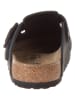 Birkenstock Leren clogs zwart