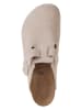 Birkenstock Leren clogs crème