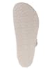 Birkenstock Leren clogs crème
