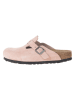 Birkenstock Leren clogs "Boston" lichtroze