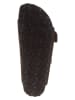 Birkenstock Leder-Pantoletten "Arizona" in Braun - Weite S