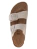 Birkenstock Skórzane klapki w kolorze kremowym