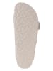 Birkenstock Leren slippers crème