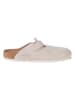 Birkenstock Leder-Clogs in Creme