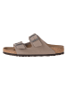 Birkenstock Pantoletten "Arizona" in Taupe - Weite N
