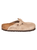 Birkenstock Leder-Clogs "Boston" in Beige