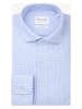 PROFUOMO Blouse - slim fit - lichtblauw/wit