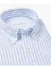 PROFUOMO Blouse - slim fit - lichtblauw/wit
