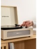 CREATE Plattenspieler ''Retro'' in Creme - (B)44 x (H)18,5 x (T)33,3 cm