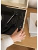 CREATE Plattenspieler ''Retro'' in Creme - (B)44 x (H)18,5 x (T)33,3 cm