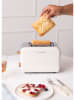 CREATE Toaster ''Retro'' in Creme - (B)32 x (H)21,5 x (T)19 cm