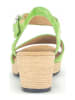 Gabor Leren haksandalen groen