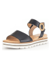 Gabor Leder-Sandalen in Schwarz