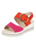 Gabor Leren haksandalen oranje/roze