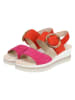 Gabor Leren haksandalen oranje/roze
