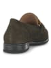 Gabor Leren mocassins kaki