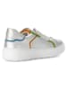 Gabor Leder-Sneakers in Silber/ Bunt