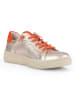 Gabor Leder-Sneakers in Beige/ Orange