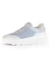 Gabor Leder-Sneakers in Hellblau/ Silber/ Grau