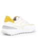 Gabor Leren sneakers wit/geel