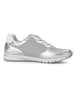 Gabor Leder-Sneakers in Silber/ Grau