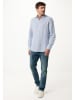 Mexx Blouse "Aiden" blauw/wit