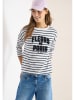Cecil Longsleeve wit/donkerblauw