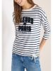 Cecil Longsleeve wit/donkerblauw