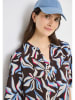 Cecil Bluse in Braun/ Hellblau/ Weiß