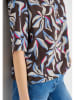Cecil Bluse in Braun/ Hellblau/ Weiß
