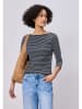 Street One Longsleeve donkerblauw/wit