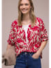 Street One Blouse rood/crème