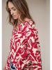 Street One Blouse rood/crème