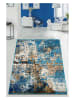 Mioli Kurzflor-Teppich "Be Lost" in Blau/ Hellbraun
