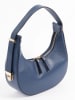 Florence Bags Leder-Schultertasche "Tim" in Dunkelblau - (B)23 x (H)12 x (T)7,5 cm